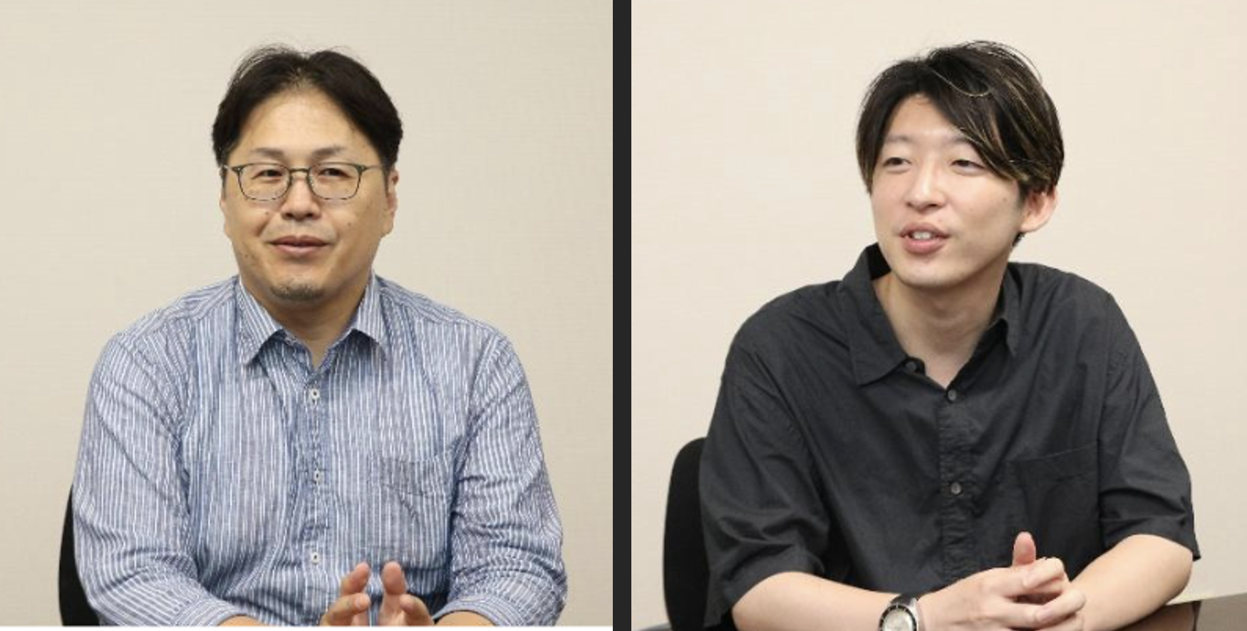 安川 貴志 氏 (左),  塙 翔登 氏(右)
